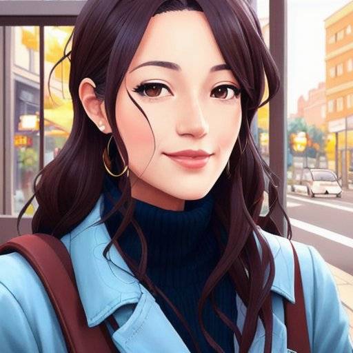Foto de perfil anime para mujer - Café 