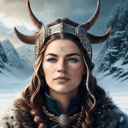 Foto de perfil historica al estilo de Vikinga para mujer