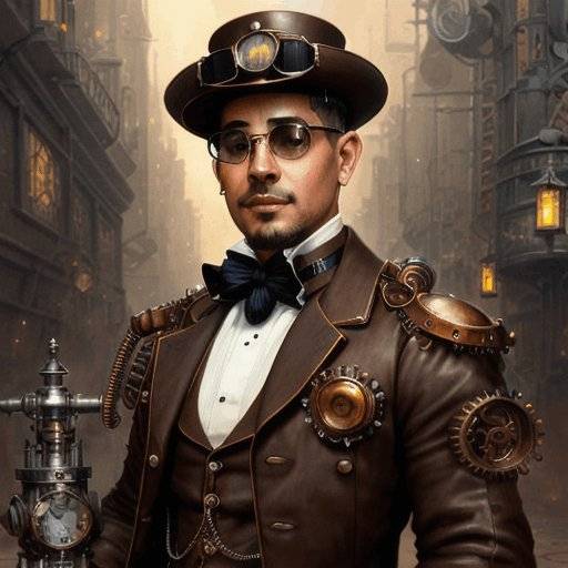 Foto de perfil anime como Ingeniero steampunk para hombre