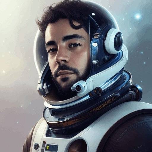 Foto de perfil anime como Explorador Espacial para hombre